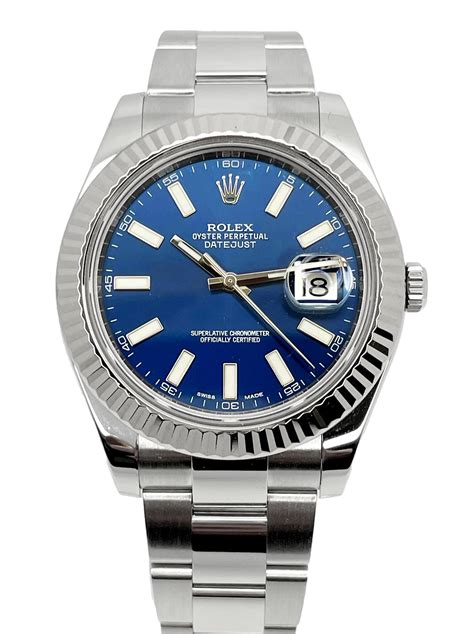 rolex datejust 2 blau gebraucht|rolex datejust 2 retail price.